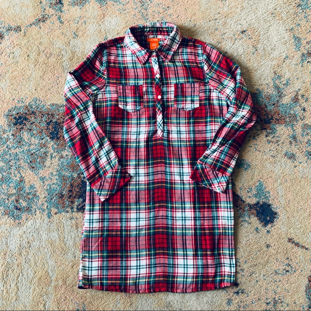Joe Fresh, Girls Plaid Night Dress, size L (10-12)